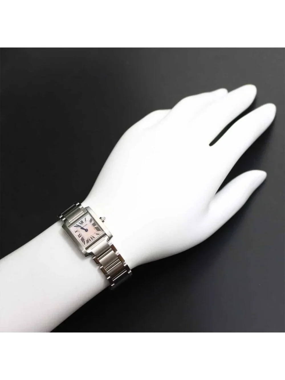 Cartier Tank Francaise SM Watch Pink Shell Quartz